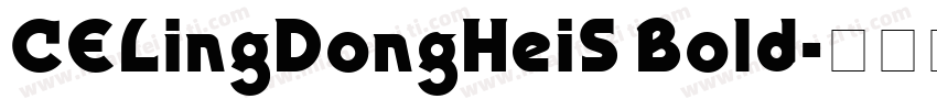 CELingDongHeiS Bold字体转换